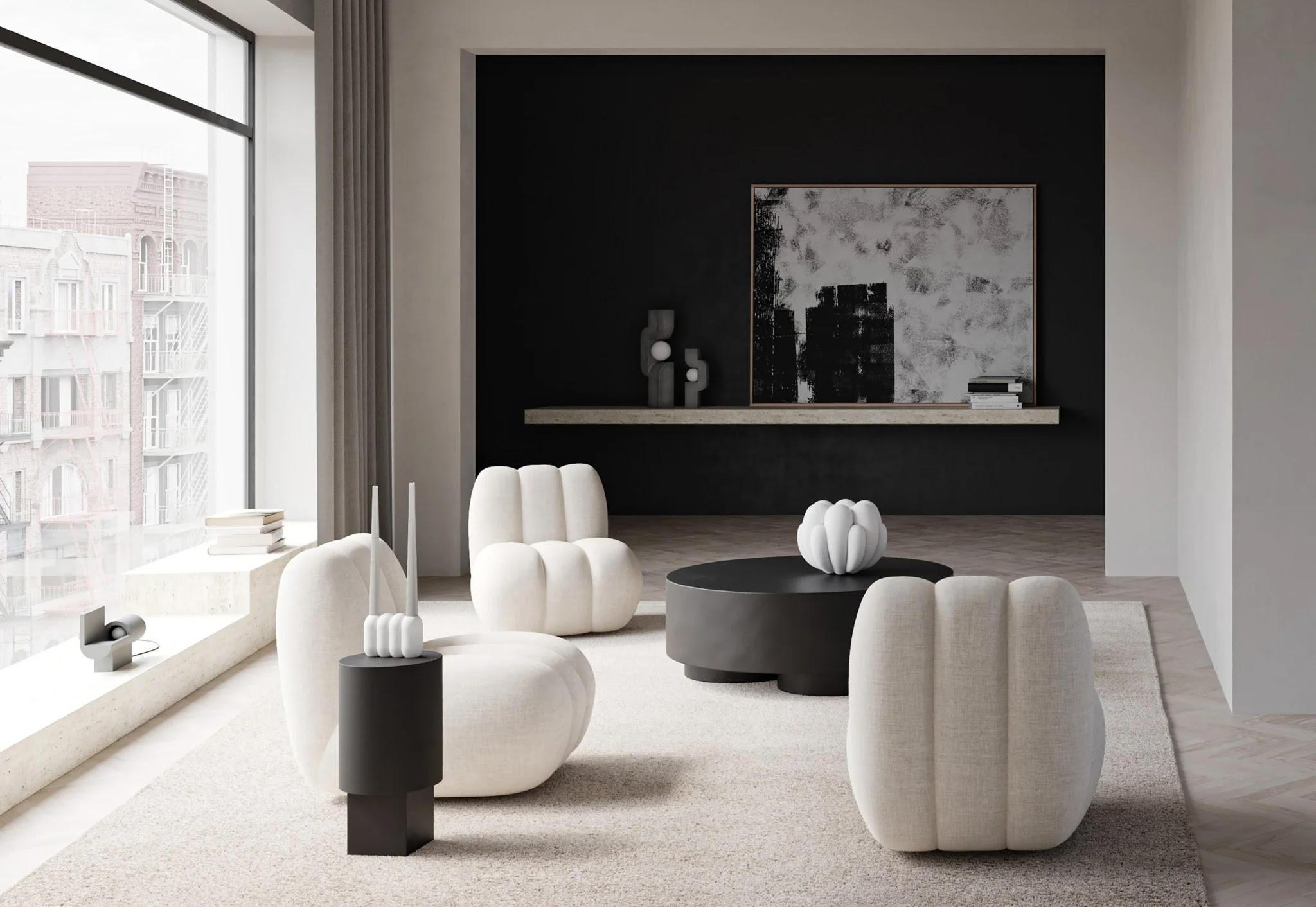 XXIe siècle et contemporain Lampe brutaliste en béton, une œuvre d'art contemporaine. en vente