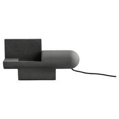 Brutalist Lamp in Concrete, a Contemporary Work of Art.