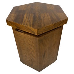 Brutalist Lane Hexagonal Storage End Table