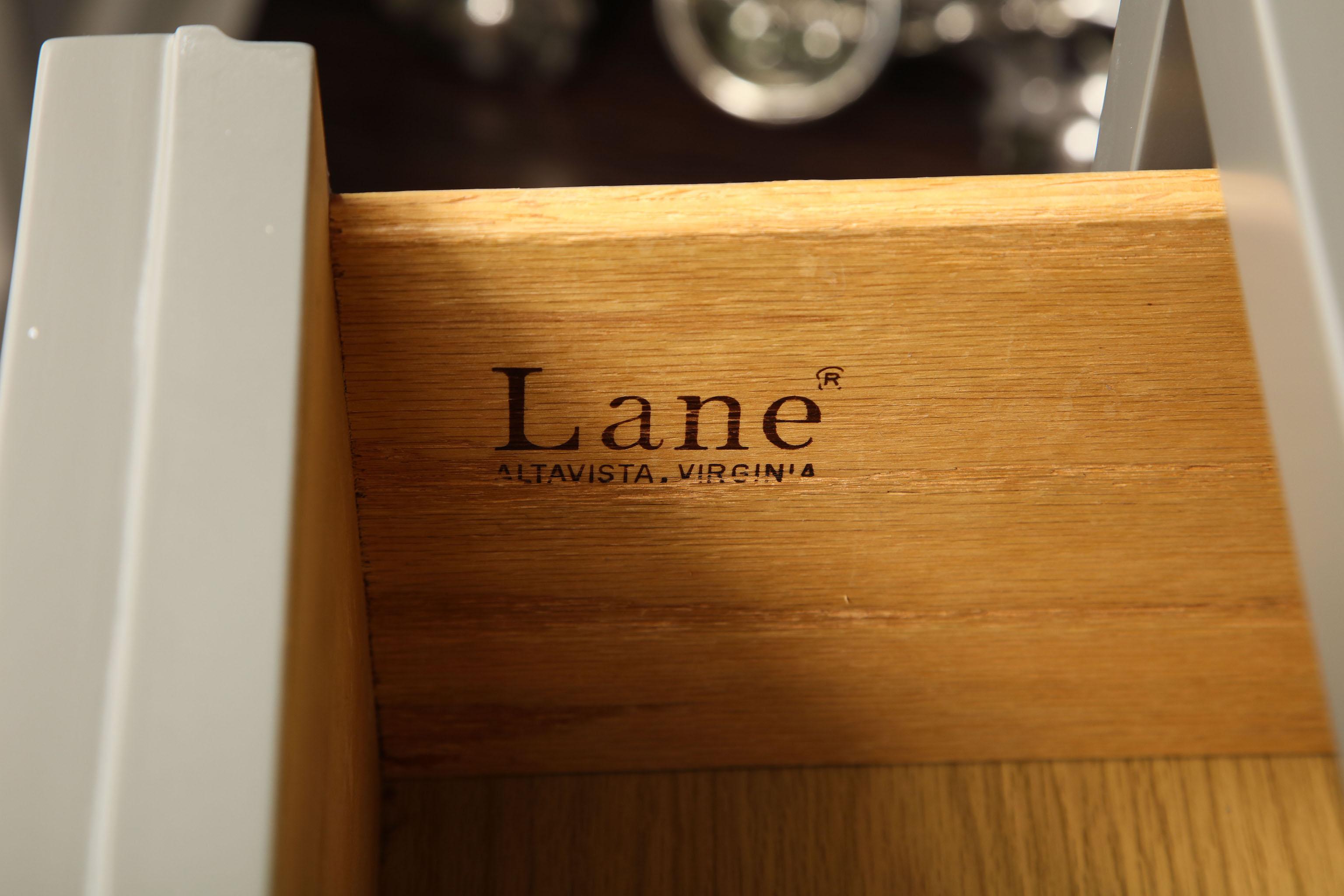 Brutalist Lane Lacquered Walnut Dresser in the Manner of Paul Evans 1