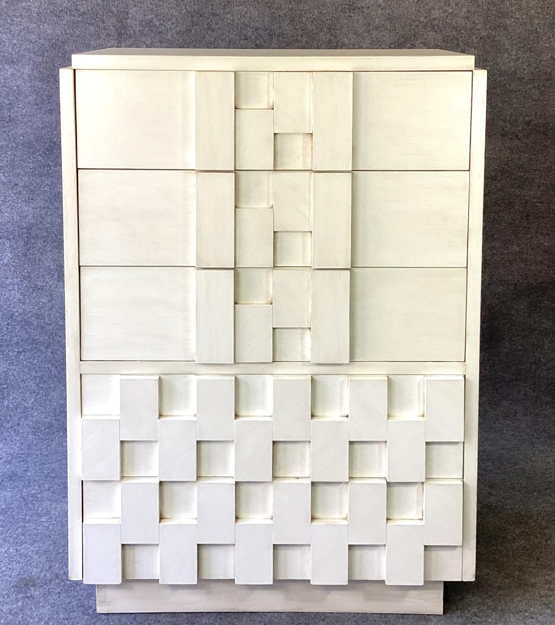 lane staccato brutalist bedroom set
