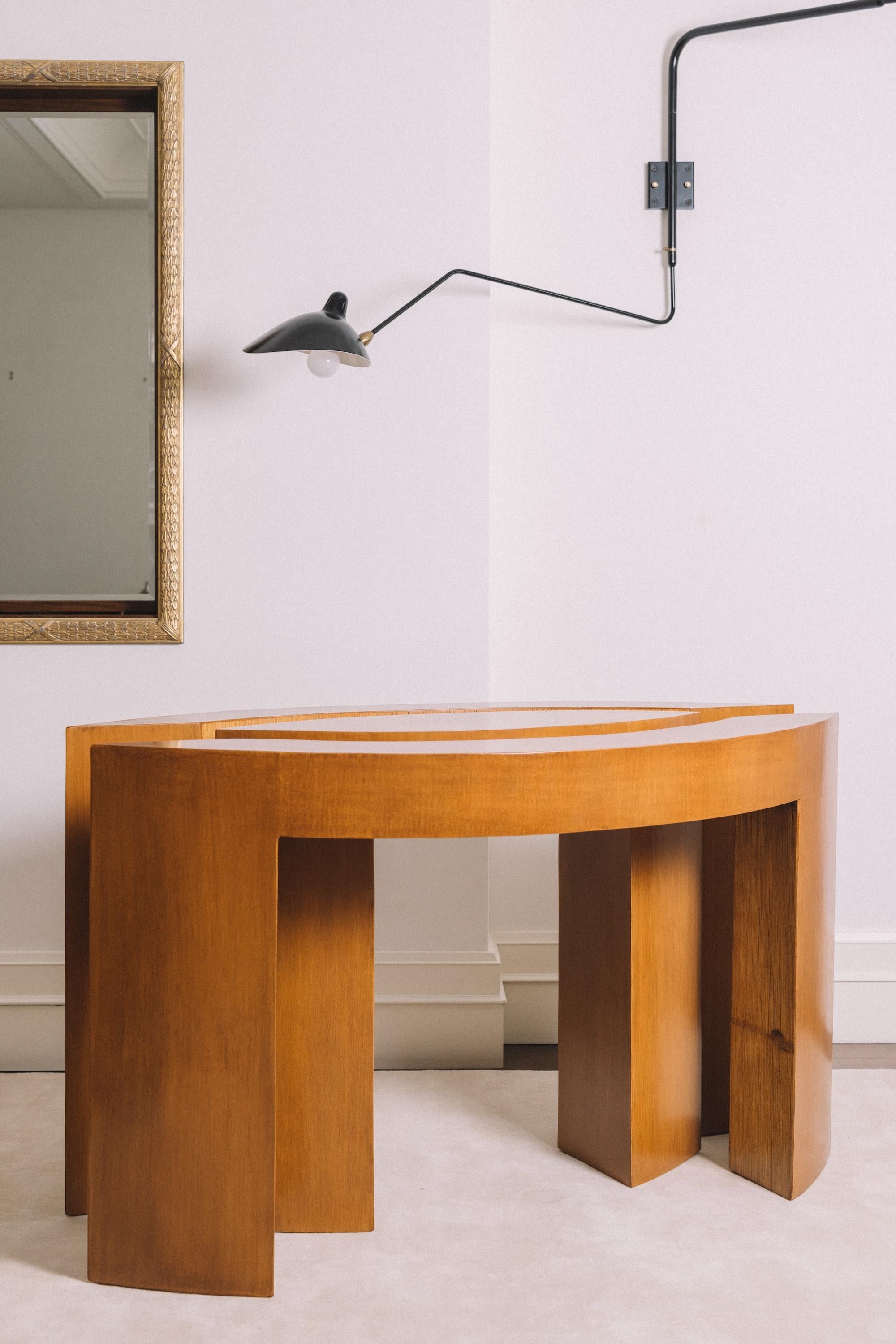 20th Century Brutalist Leaf Console For Sale