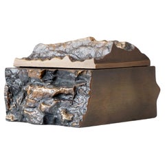 Brutalist Lidded Bronze Box by Kaj Blomqvist, Finland, 1960s