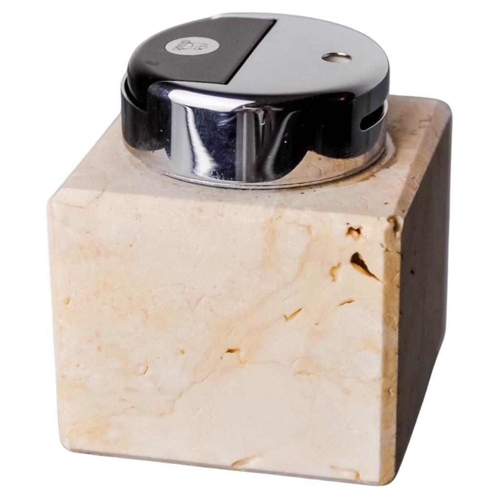 Brutalist lighter by Fratelli Mannelli, travertine, Italy, 1970