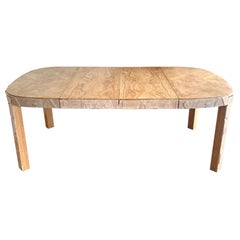 Brutalist Limed and Cerused Oak Dining Table by Lane, 1960s