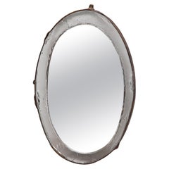 Brutalist Lothar Klute Wall Mounted Mirror and Bronze, 1980s