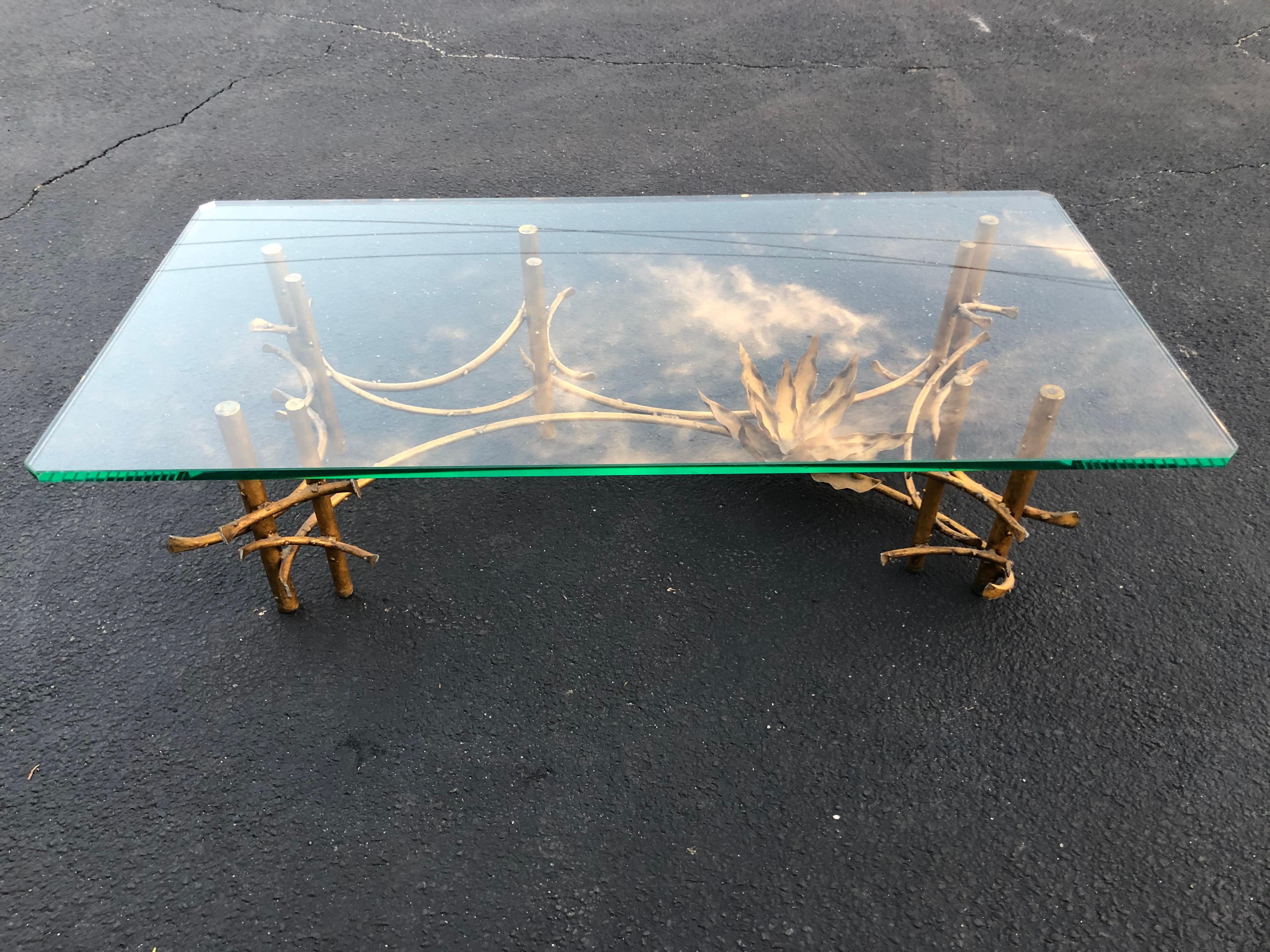 Mid-Century Modern Brutalist Lotus Coffee Table by Silas Seandel