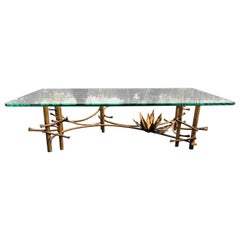 Vintage Brutalist Lotus Coffee Table by Silas Seandel