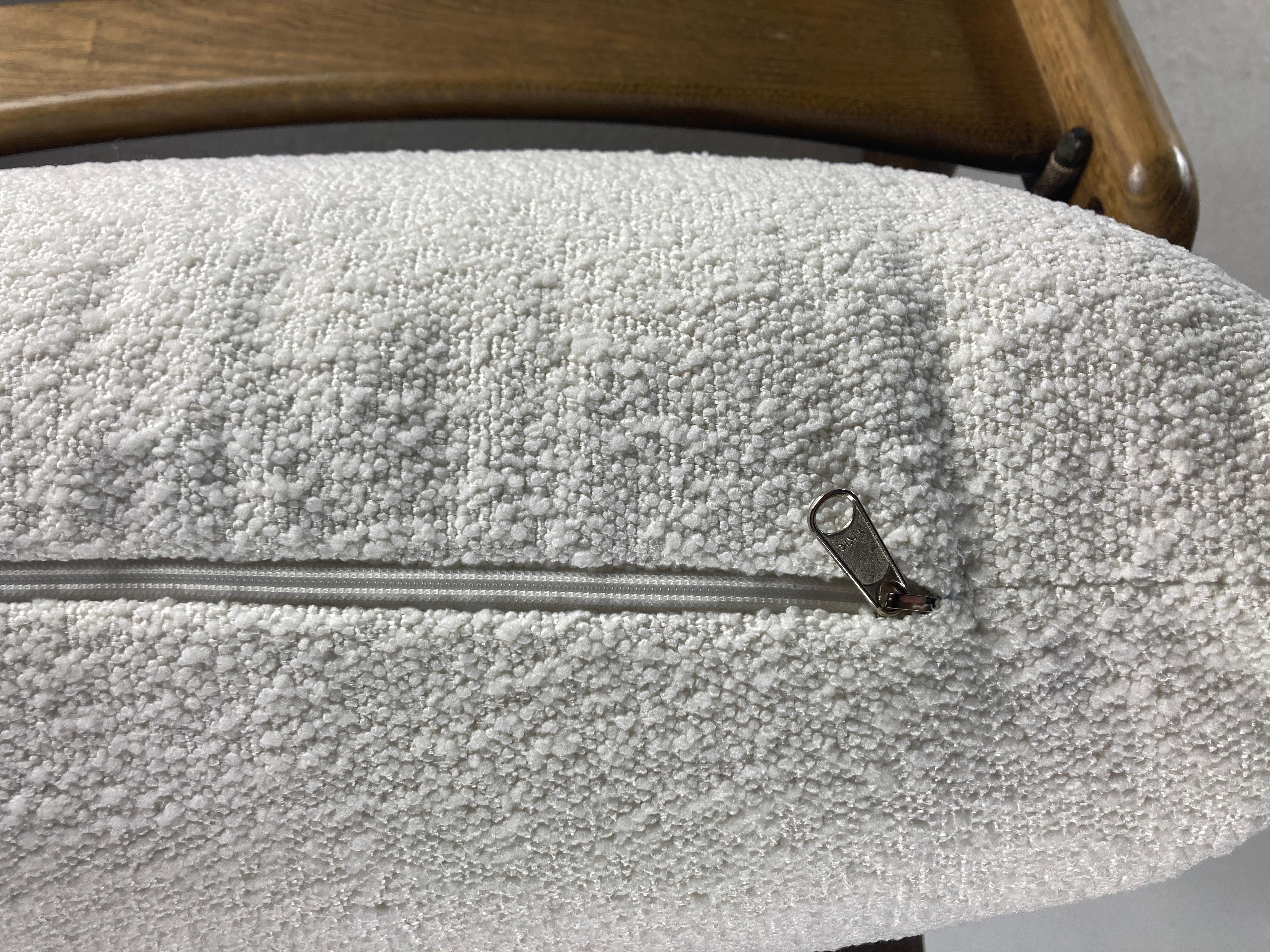 Sillón bajo de relax Brutalista en bouclé de Carl Straub, años 70 en venta 10