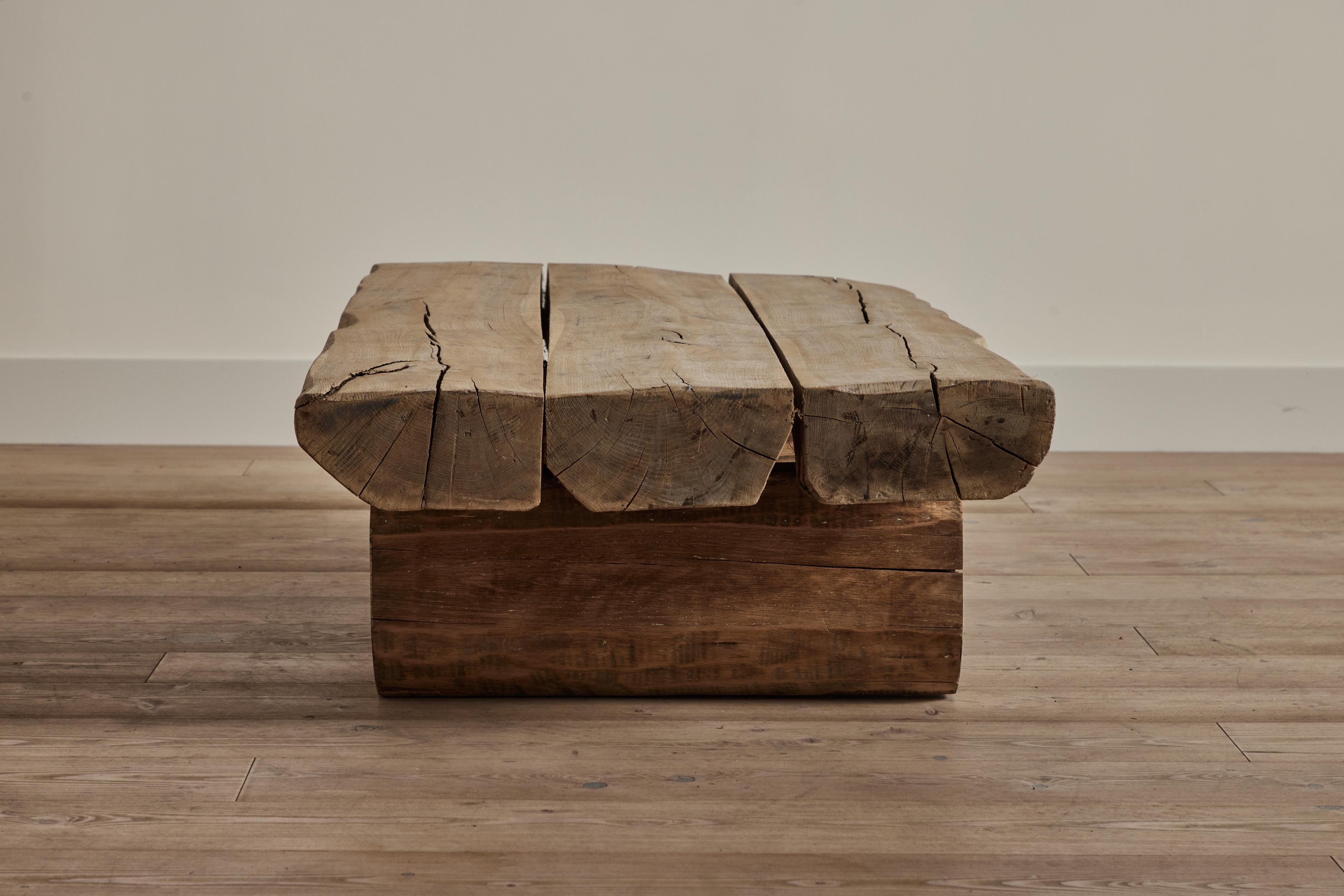 Danish Brutalist Low Coffee Table For Sale