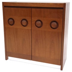 Brutalist Mahogany Credenza by De Coene, 1970s