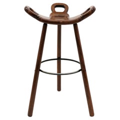 Brutalist "Marbella" Bar Stool by Confonorm, 1970