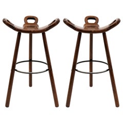 Brutalist "Marbella" Bar Stools by Confonorm, 1970