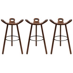 Brutalist "Marbella" Bar Stools by Confonorm, 1970