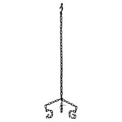 Brutalist Marine Chain Tripod Floor Lamp from France, 1960s