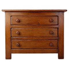 Used Brutalist Masive Oak chest of drawers - 1960s