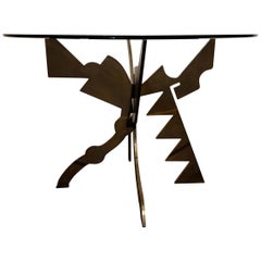 Brutalist Memphis Era Dining Table by Pucci De Rossi