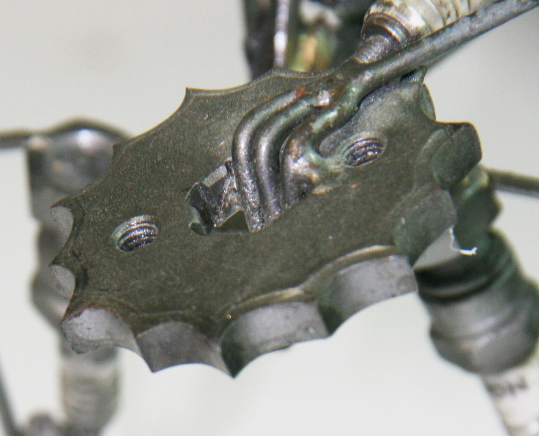 Metallo Scultura astratta brutalista in metallo 