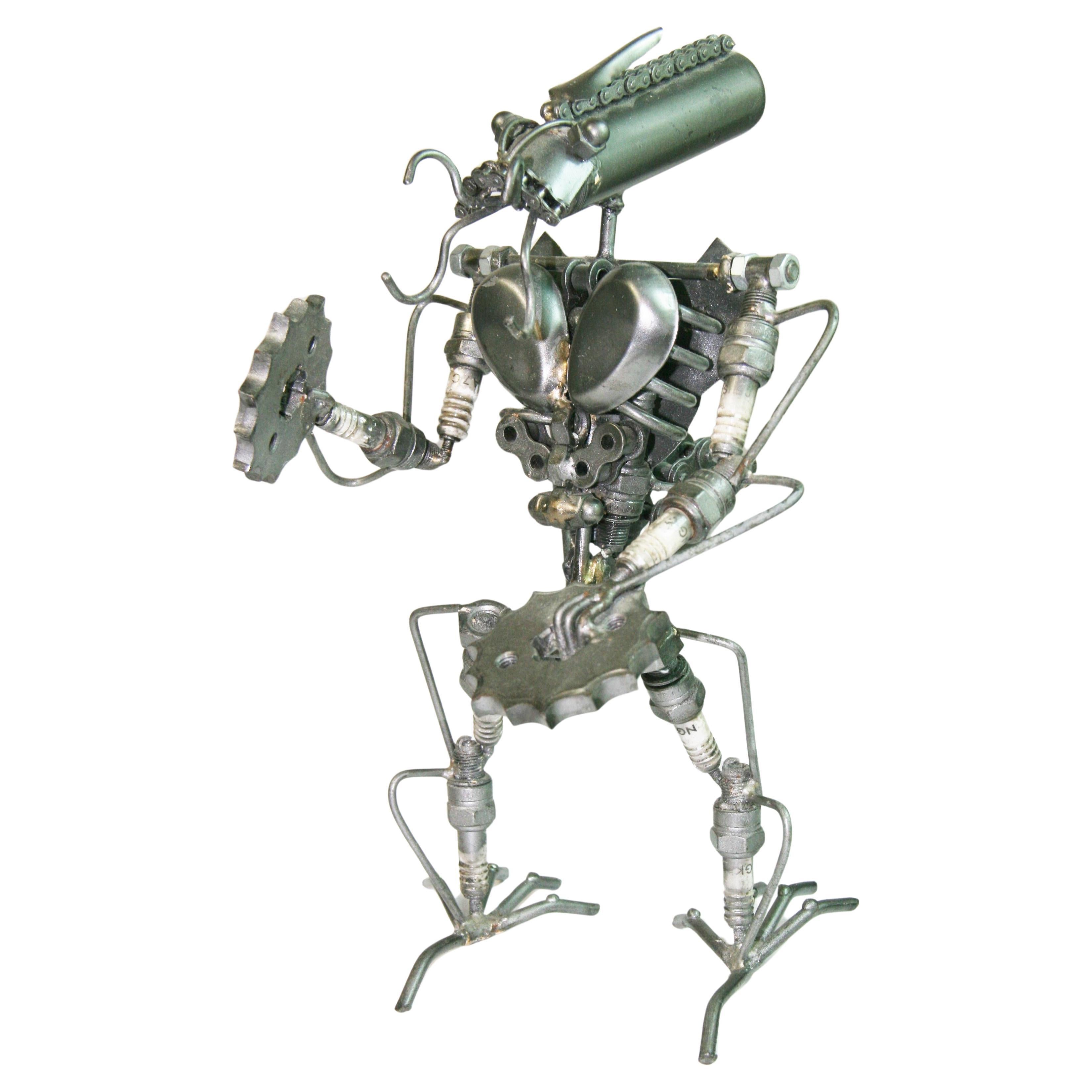 Escultura abstracta de metal brutalista "La suma de todas las partes"