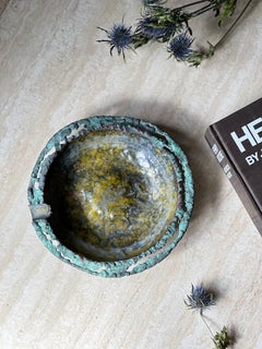 Brutalist Metal Ashtray by Marcello Fantoni for Raymor, circa 1950