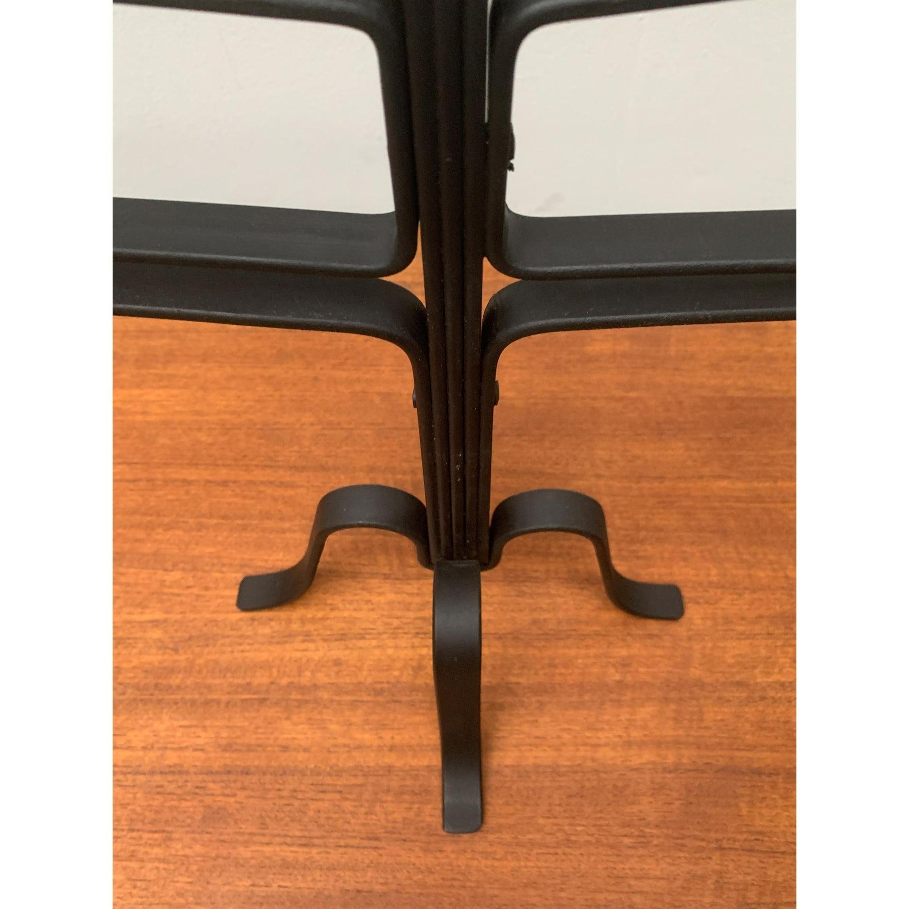 Brutalistischer Metallkerzenhalter, 1970er-Jahre im Angebot 3