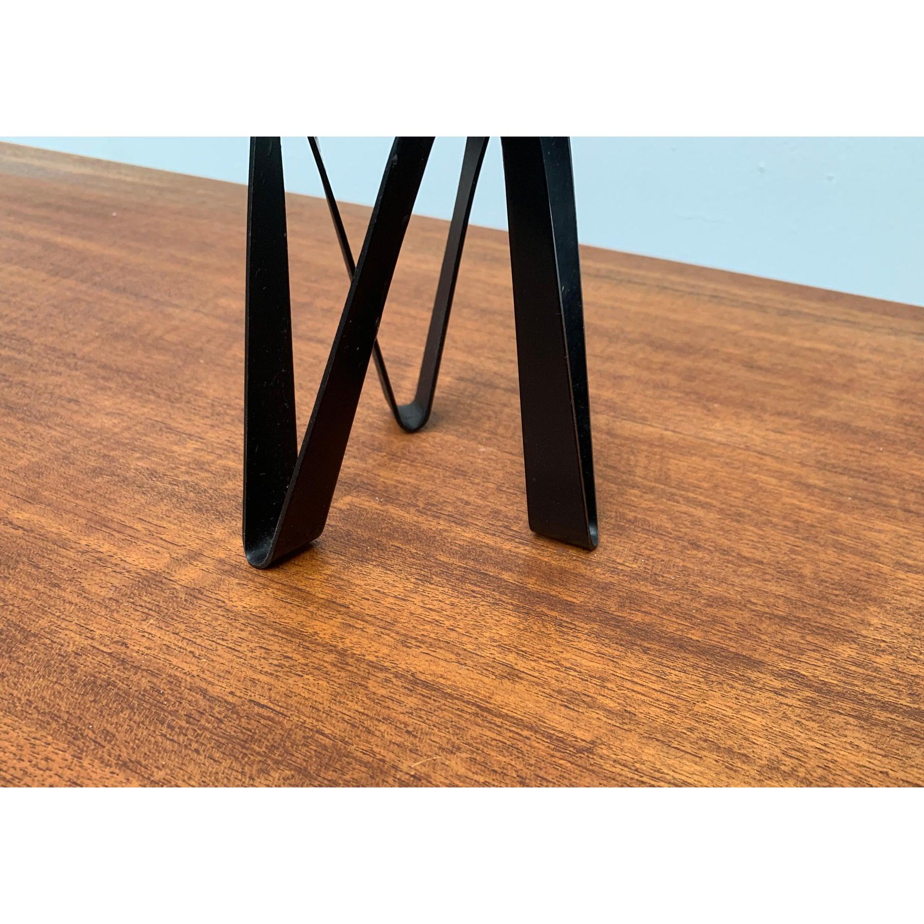 Brutalist Metal Candle Holder For Sale 3