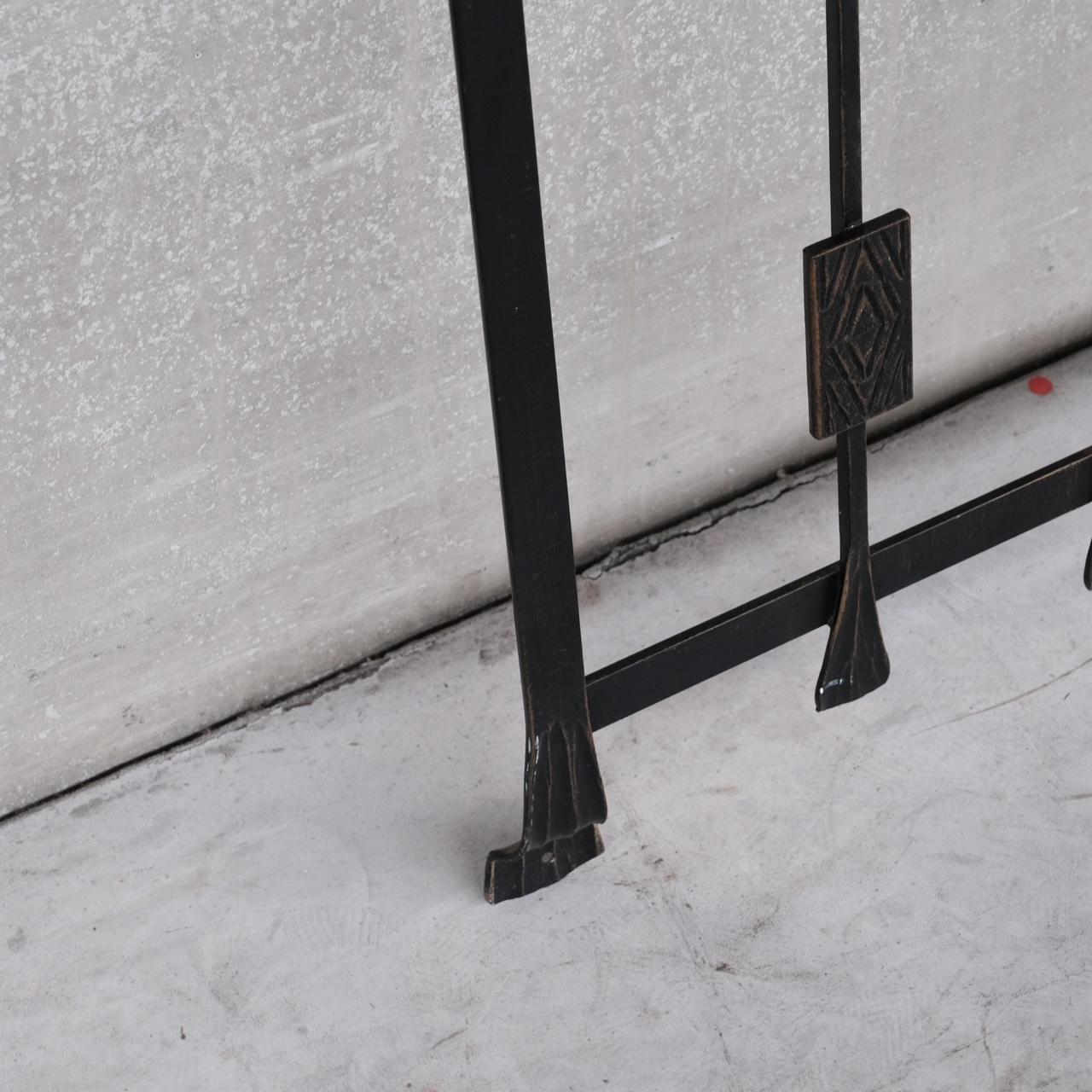 Brutalist Metal Mid-Century Coat Rack For Sale 5