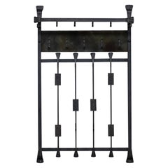 Brutalist Metal Mid-Century Coat Rack