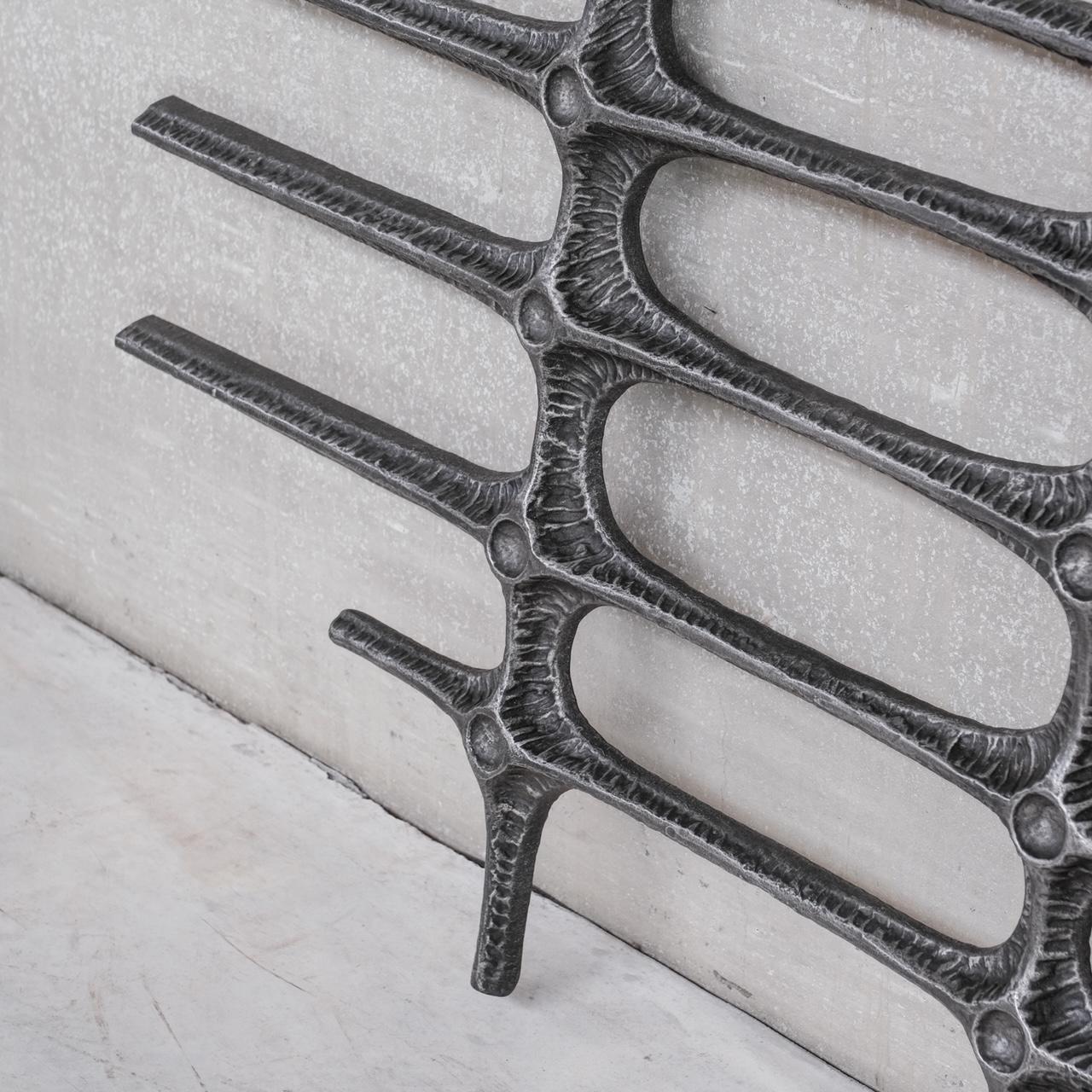 Brutalist Metal Mid-Century Wall Hanging or Decorative Artwork 'No.1' 1