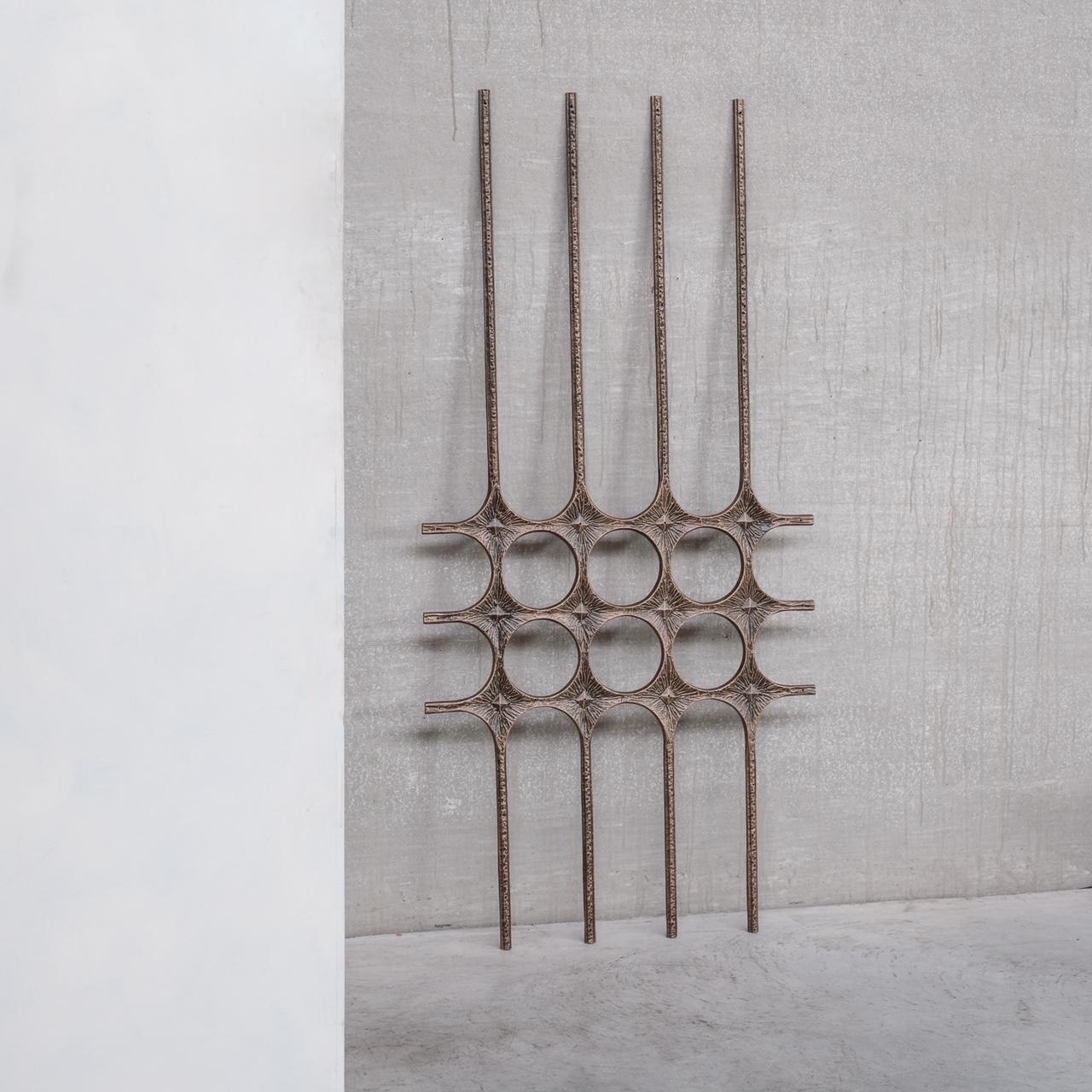 Brutalist Metal Mid-Century Wall Hanging or Decorative Artwork (No.2) For Sale 5