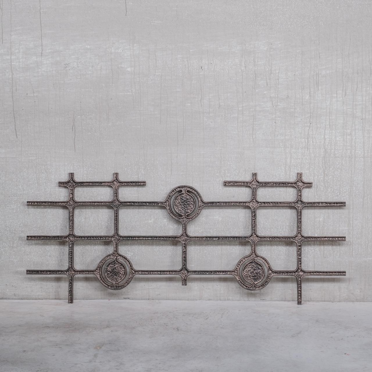 Brutalist Metal Mid-Century Wall Hanging or Decorative Artwork 'No.3' For Sale 5