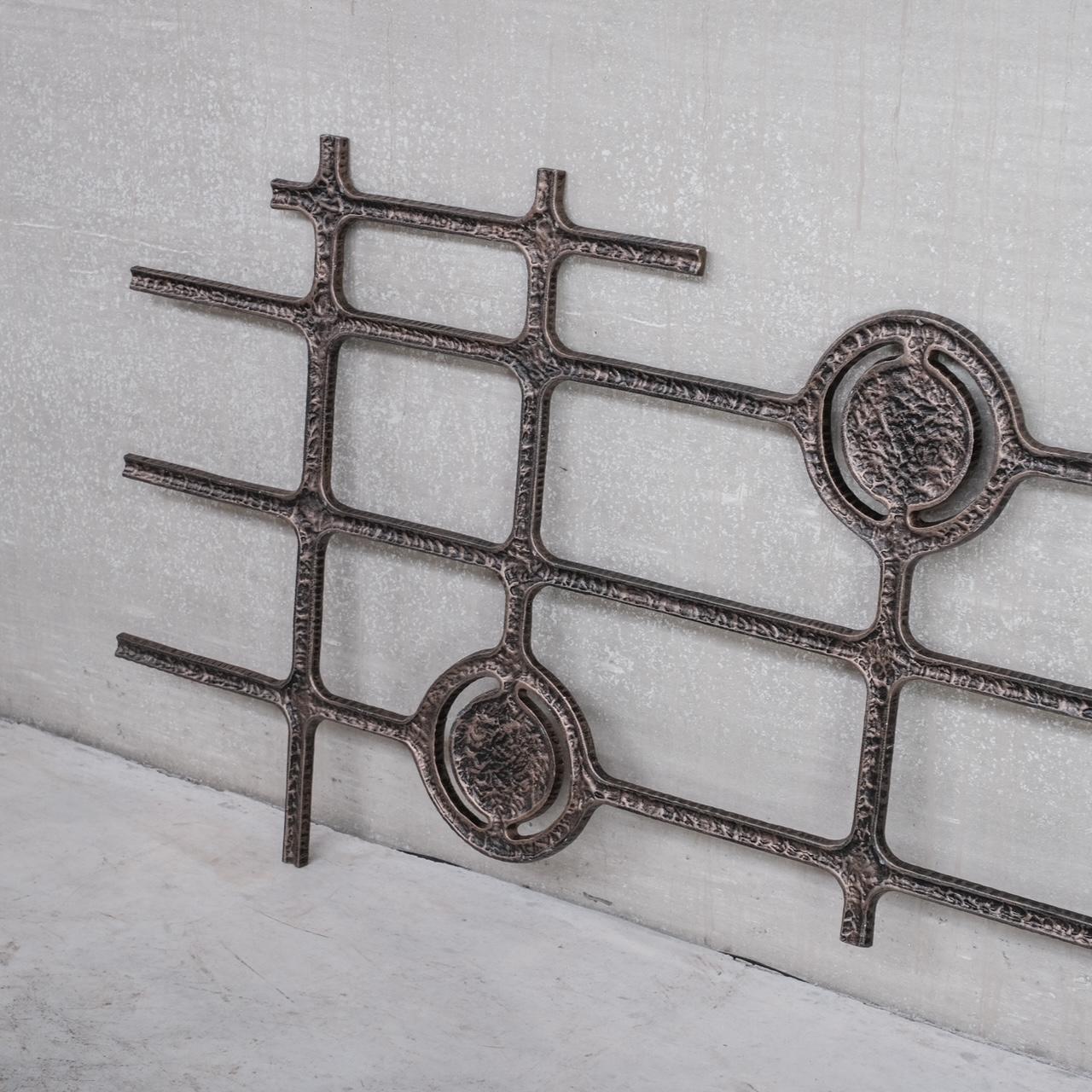 Brutalistisches Metall-Mid-Century-Wandbehang oder dekoratives Kunstwerk ''No.3'' im Angebot 6