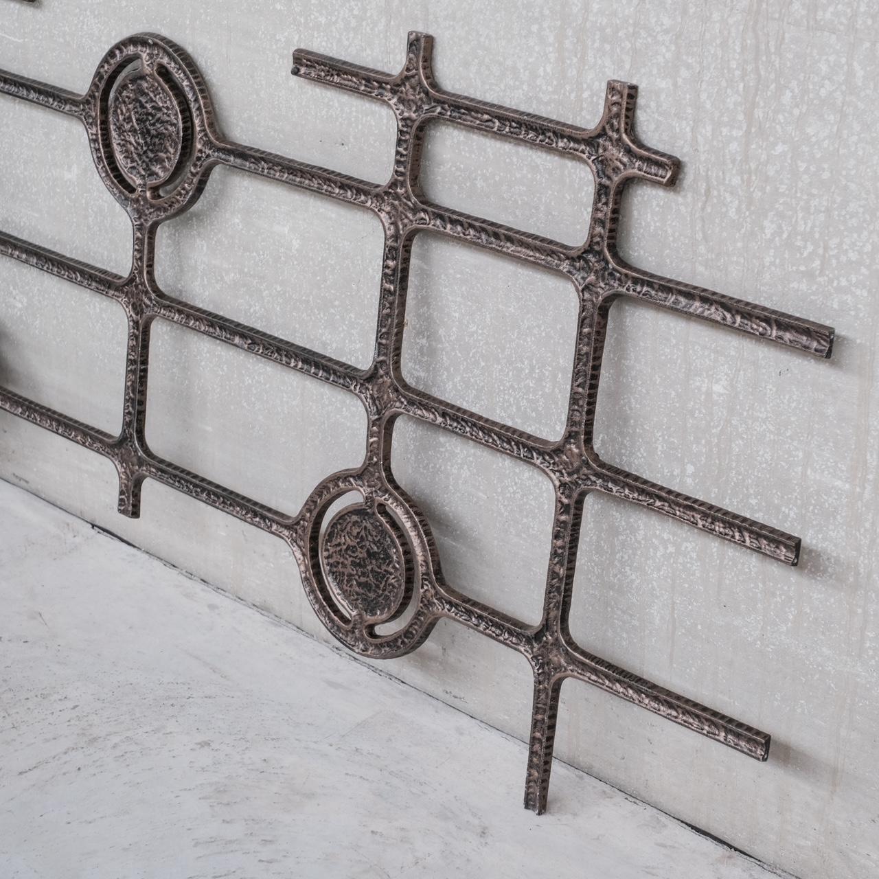 20th Century Brutalist Metal Mid-Century Wall Hanging or Decorative Artwork 'No.3' For Sale