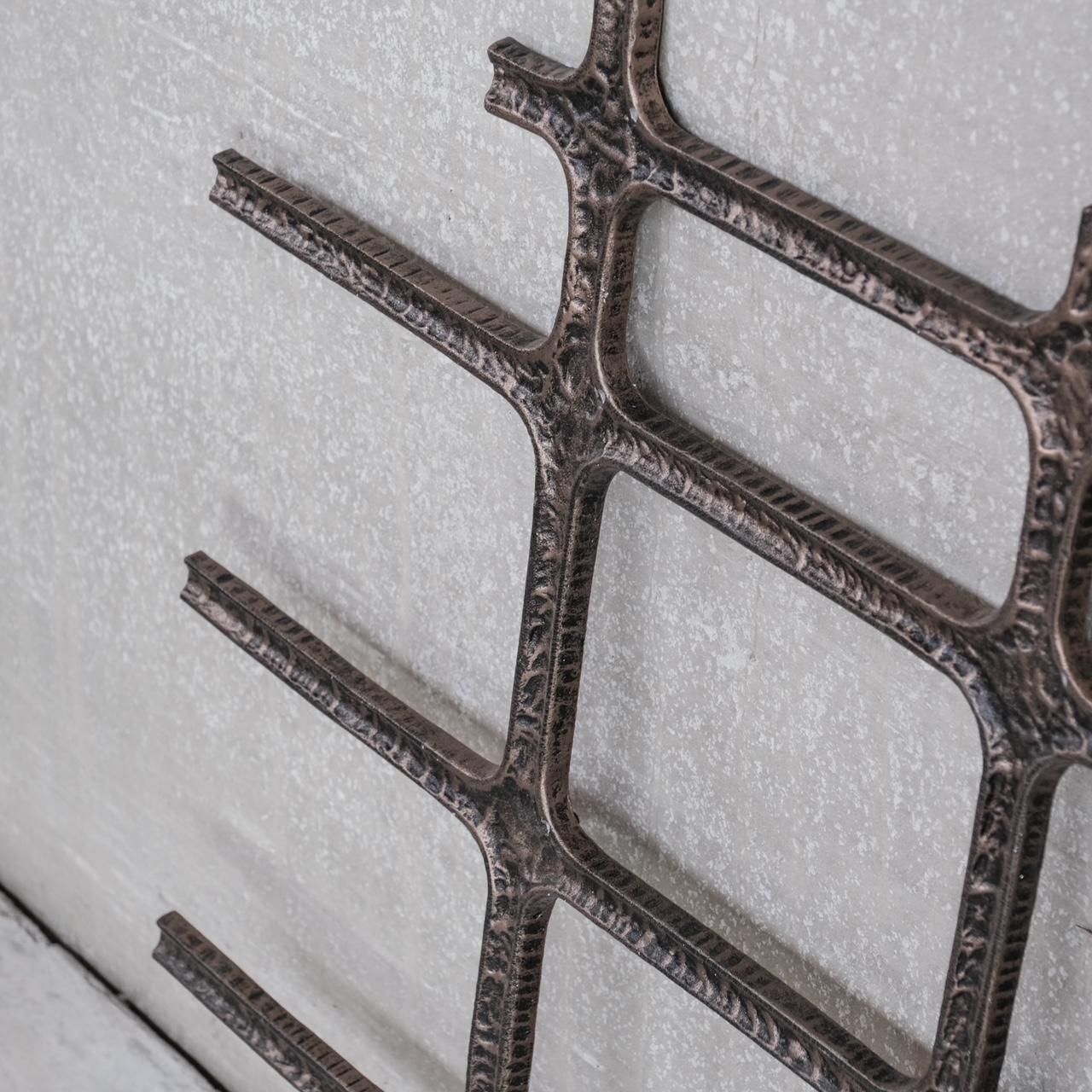 Colgante de pared u obra de arte decorativa Brutalista de metal de mediados de siglo 'No.3 en venta 3