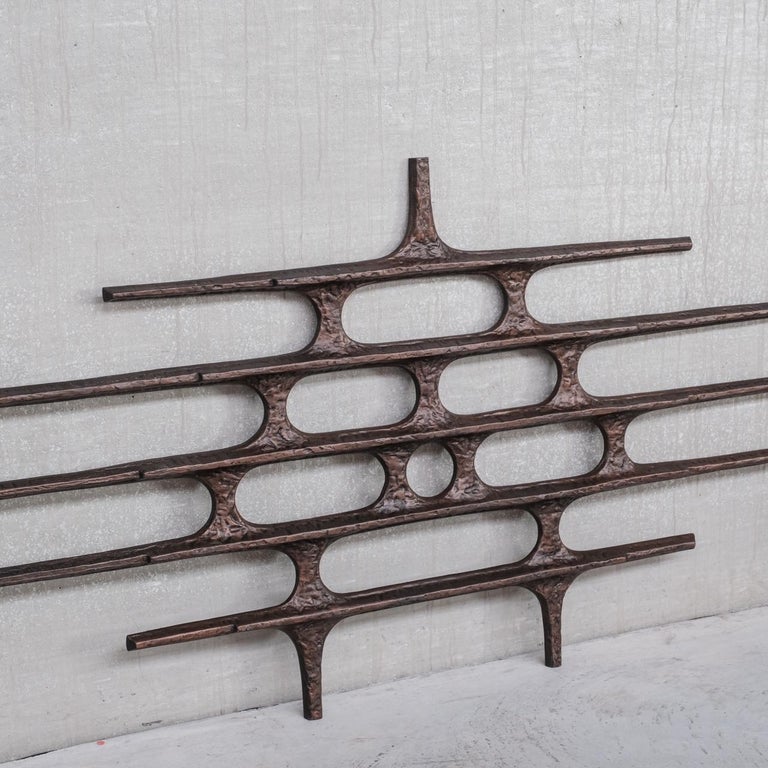 Brutalist Metal MidCentury Wall Hanging or Decorative Artwork 'No.5