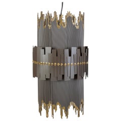 Tom Greene Style Brutalist Pendant Lamp
