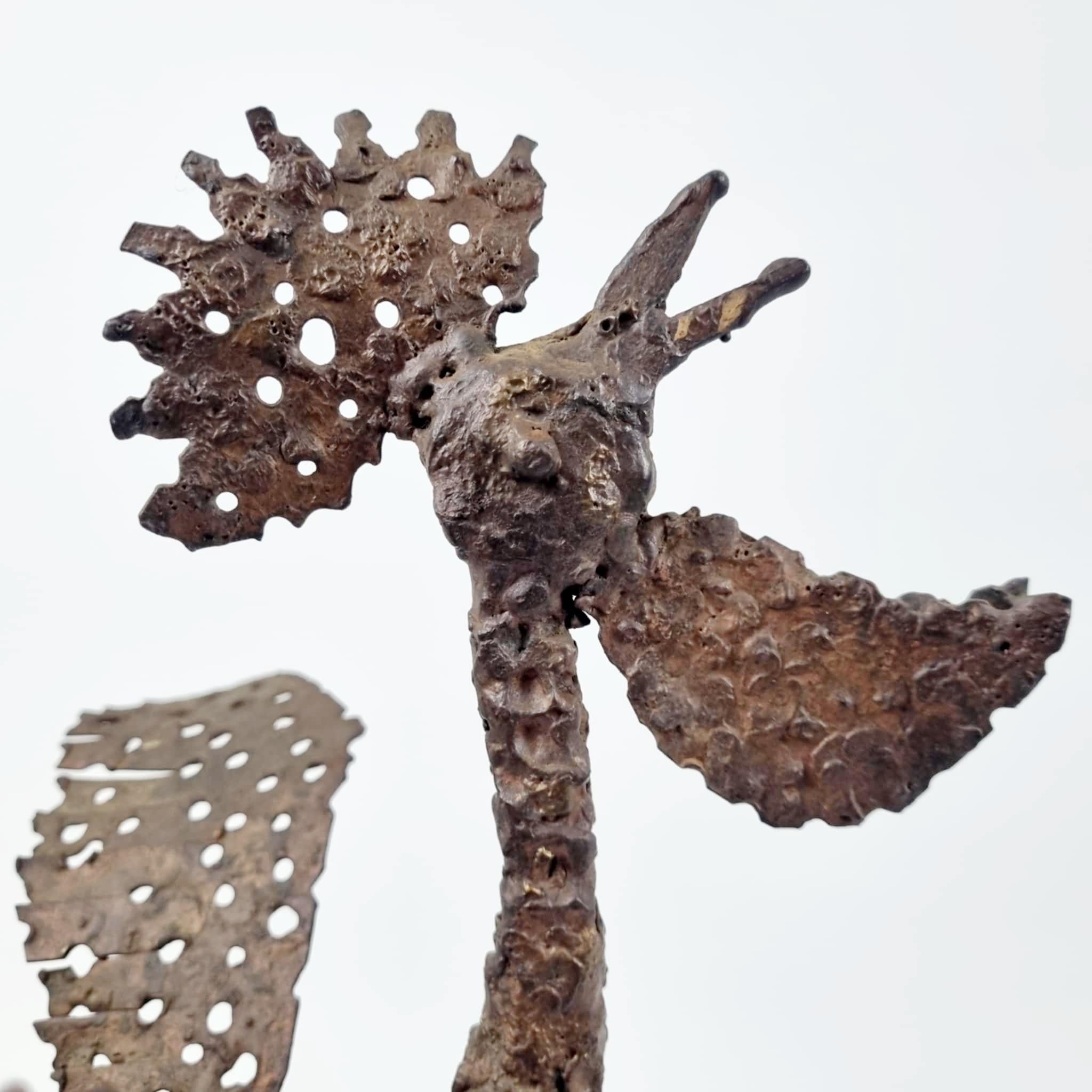 Escultura Brutalista de Gallo de Metal de Ivan Zajec, Yugoslavia, 1967 en venta 1