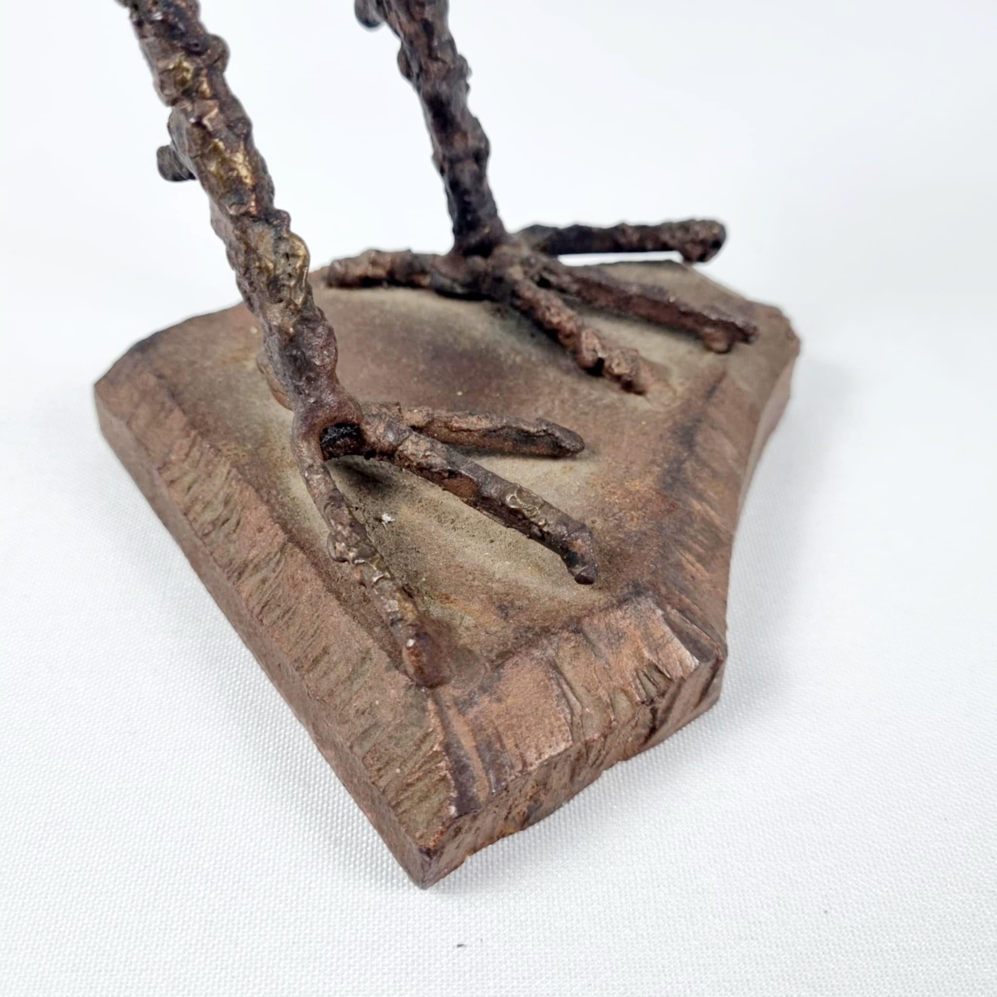 Escultura Brutalista de Gallo de Metal de Ivan Zajec, Yugoslavia, 1967 en venta 3