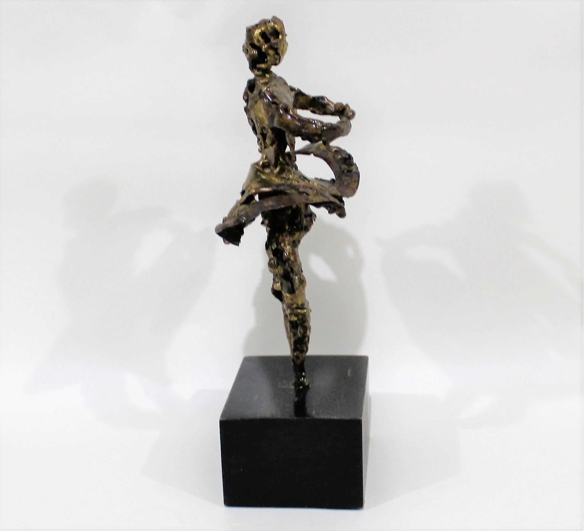 Sculpture en métal brutaliste d'une danseuse de ballet féminine Bon état - En vente à Hamilton, Ontario