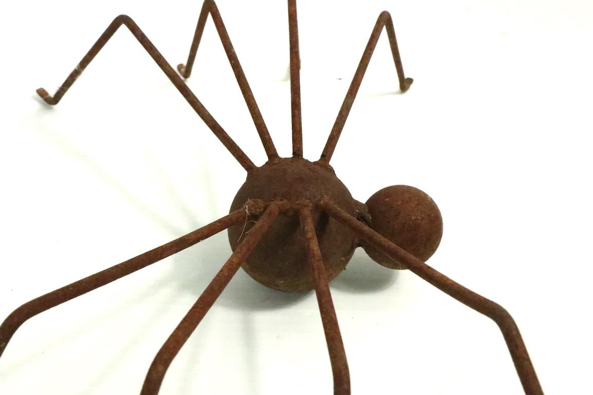 20th Century Brutalist Metal Spider Sculpture