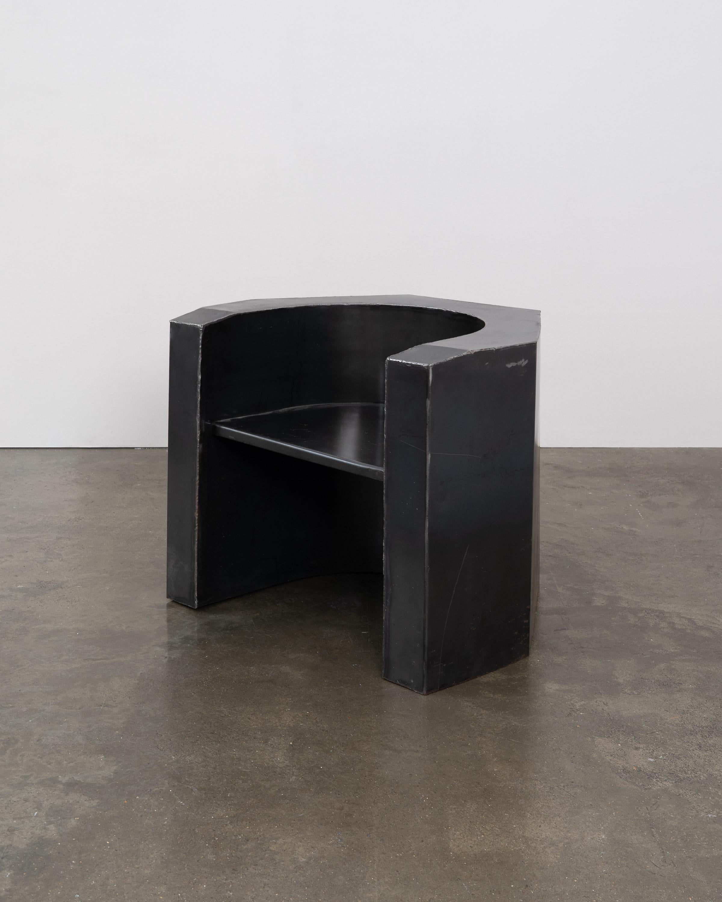 Brutalisme Fauteuil en métal brutaliste en vente