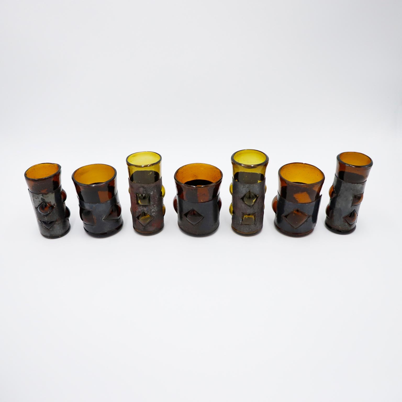 Modernes mexikanisches Tequila-Gläser-Set aus dem Brutalismus von Feders (Mexikanisch) im Angebot