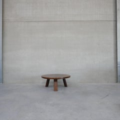 Brutalist Mid-Century Dutch Oak Coffee Table