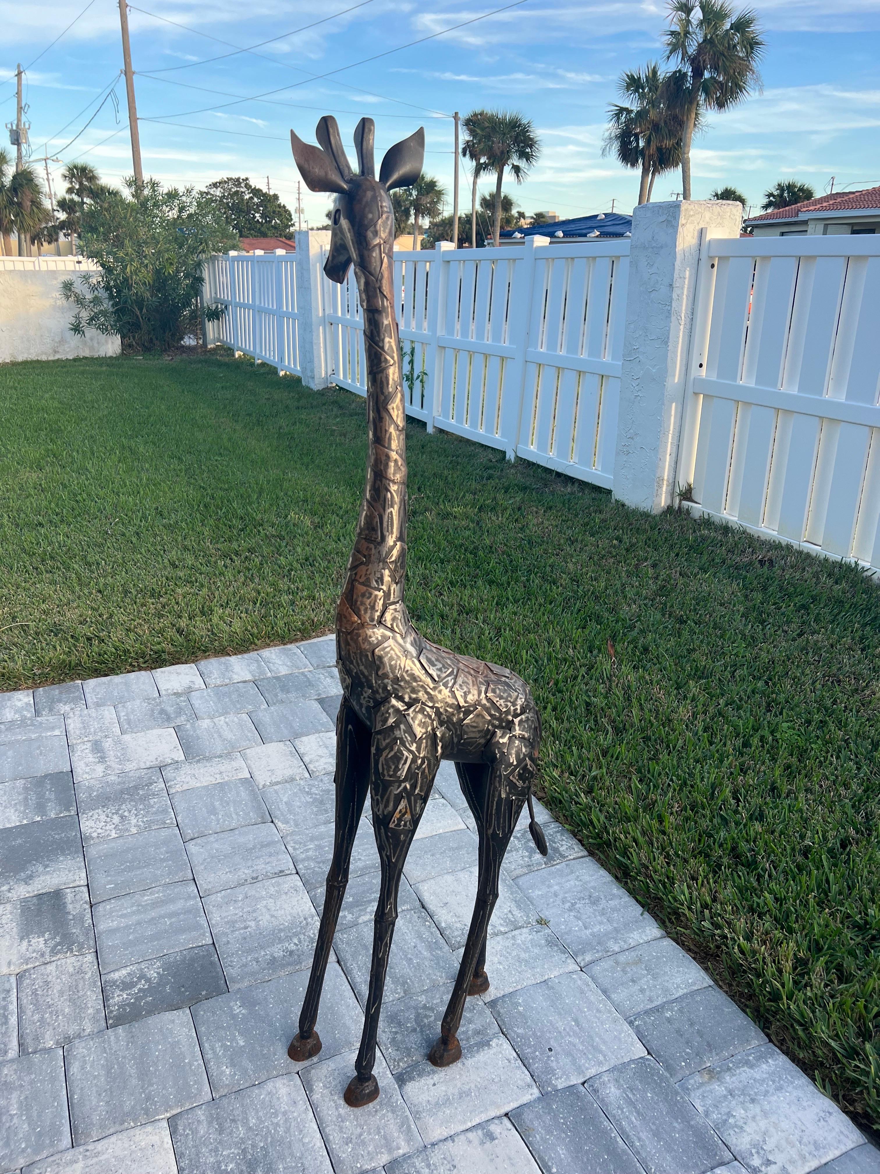 Statua di giraffa brutalista di metà secolo in vendita 3
