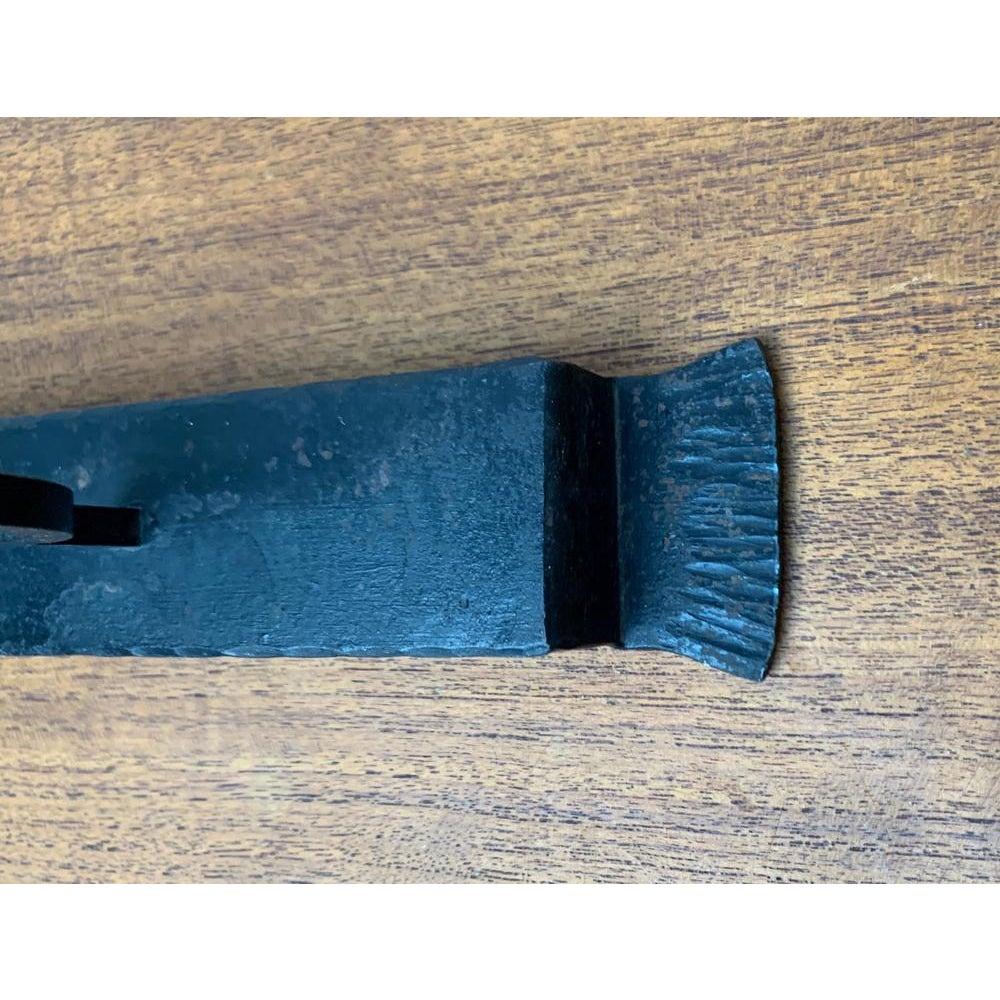 Brutalist Mid-Century Metal Candleholder, 1960s For Sale 4