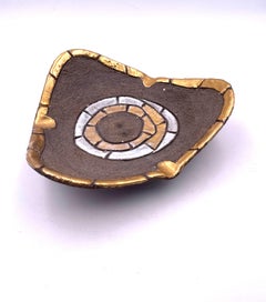 Brutalist Mid-Century Modern Italian Ashtray Freeform by Raymor