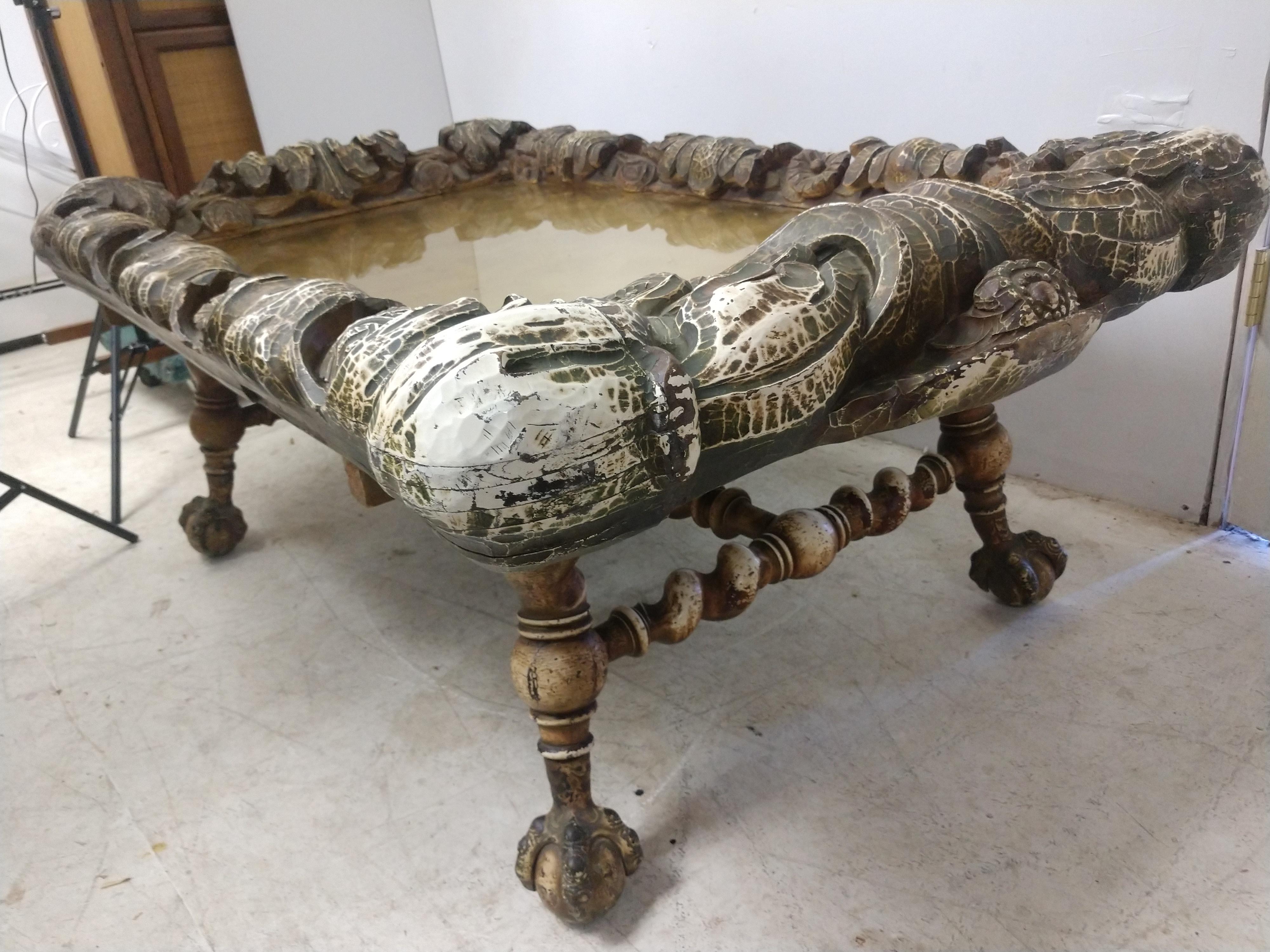 Table de cocktail sculpturale brutaliste moitié du siècle dernier moderne en vente 4