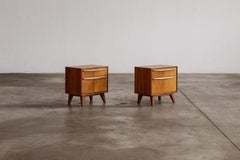 Comodini brutalisti del metà del secolo scorso, anni '50, set di 2