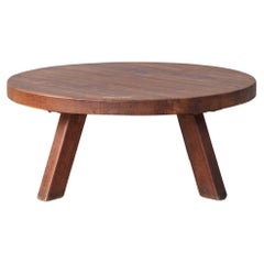 Used Brutalist Mid-Century Oak Coffee Table