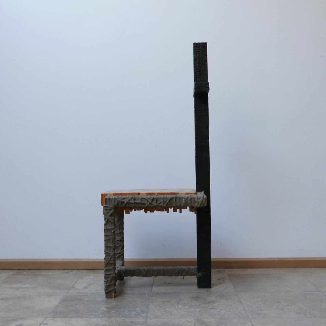 Brutalist Mid-Century Swedish Artist Sculpture Occasional Chair 6